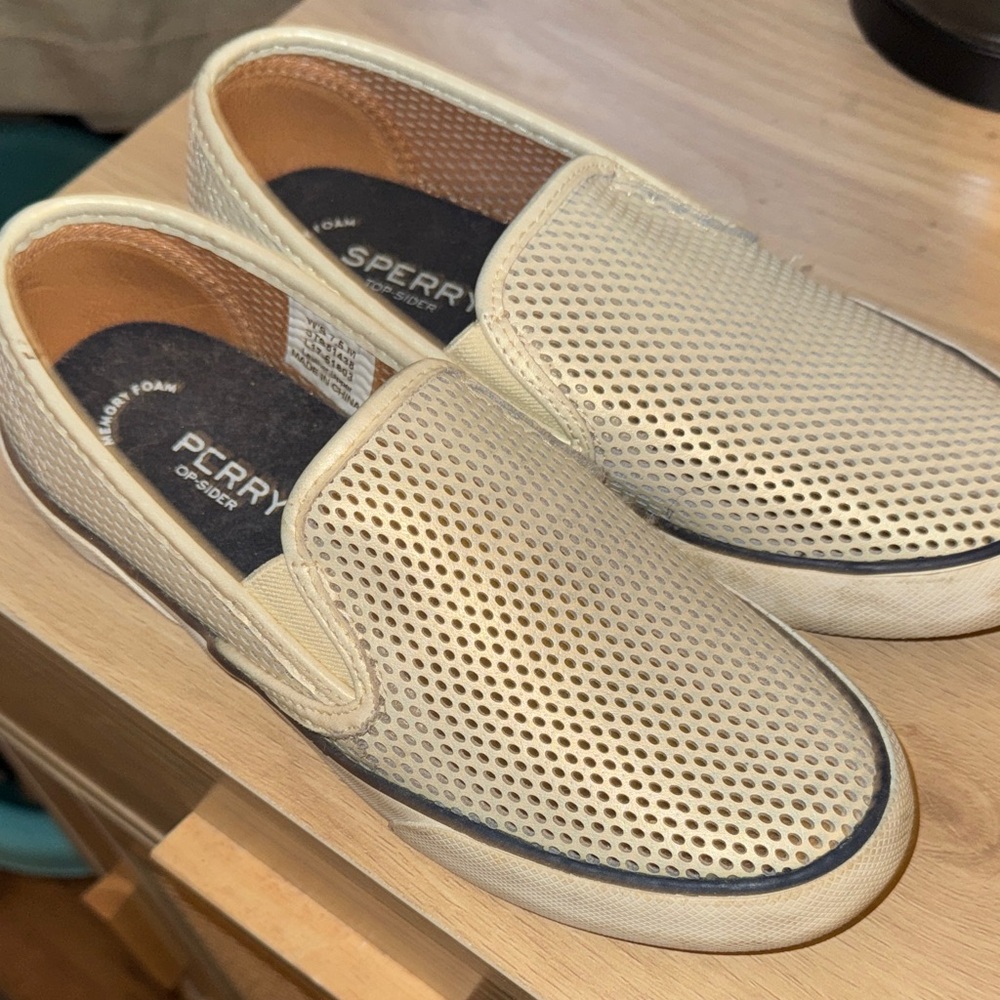 Sperry Women’s Gold Mesh Slip-On Loafers
